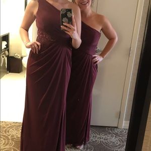 Maroon/ Wine Bridesmaid Dress